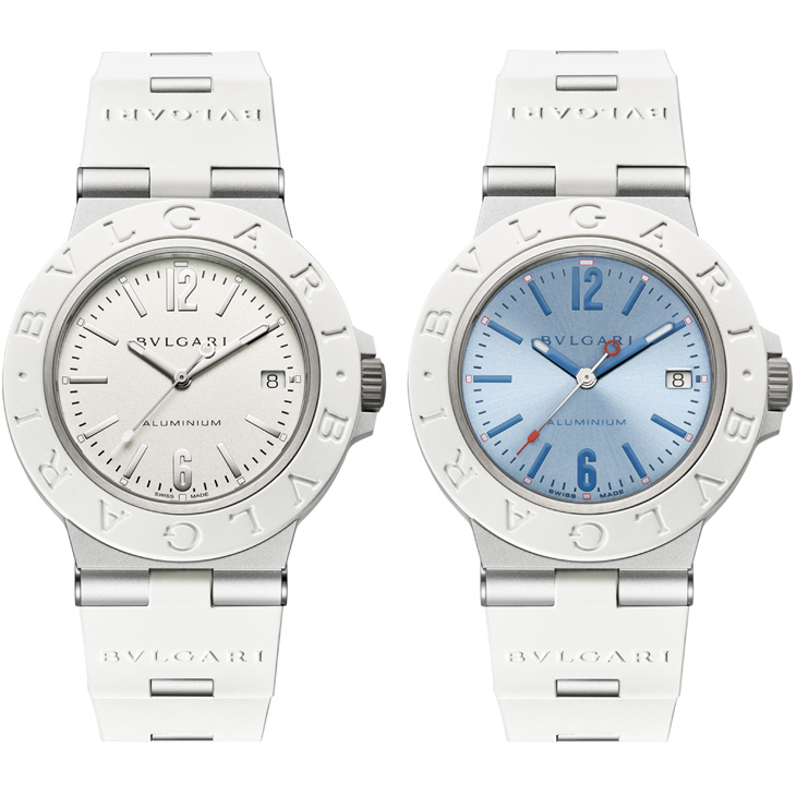 BVLGARI - BVLGARI∙BVLGARI - 104309 - 珍珠母貝馬賽克、冰藍&純白，夏日氛圍注入BVLGARI BVLGARI系列腕錶2026新作 