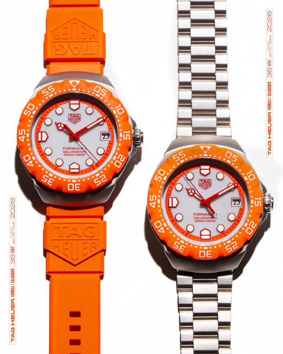 TAG HEUER - FORMULA 1 - WBY111L.BA0042 - 荷蘭橘，見證F1荷蘭大獎賽最終回｜TAG Heuer Formula 1 Solargraph腕錶焰橘限量款