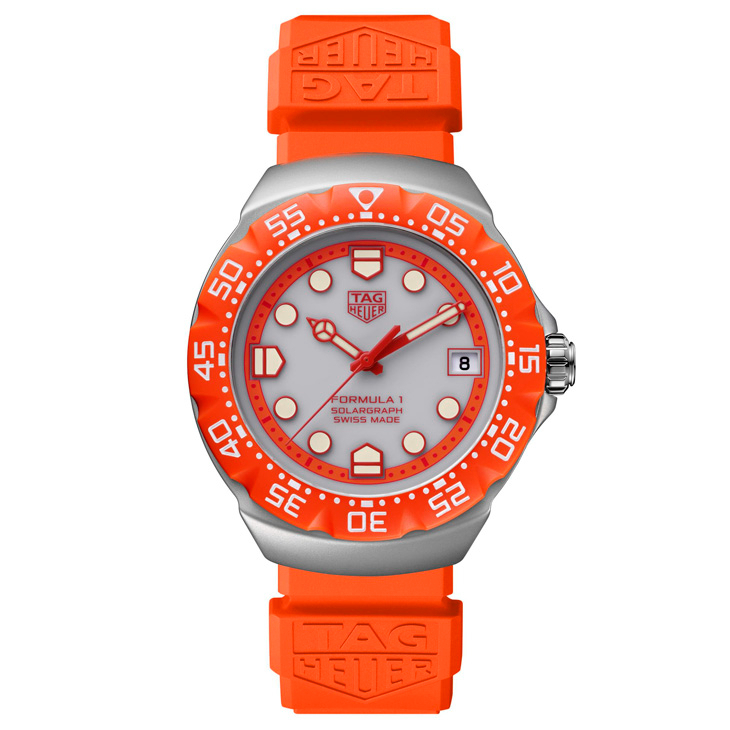 TAG HEUER - FORMULA 1 - WBY111L.BA0042 - 荷蘭橘，見證F1荷蘭大獎賽最終回｜TAG Heuer Formula 1 Solargraph腕錶焰橘限量款
