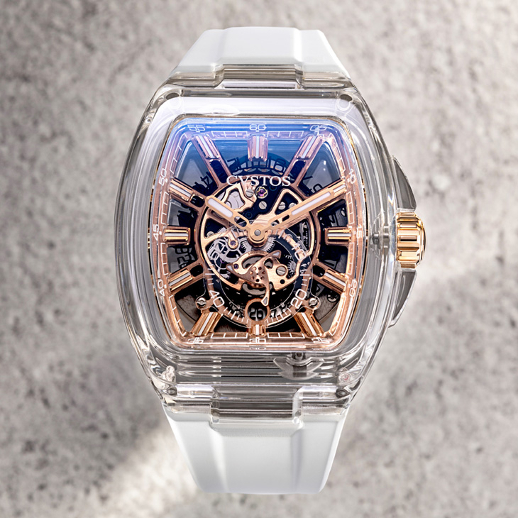 CVSTOS - METROPOLITAN - (Metropolitan PS Skeleton Sapphire SHH) - 突破材質邊界,形塑通透視野|CVSTOS 2026新作的極限製錶美學