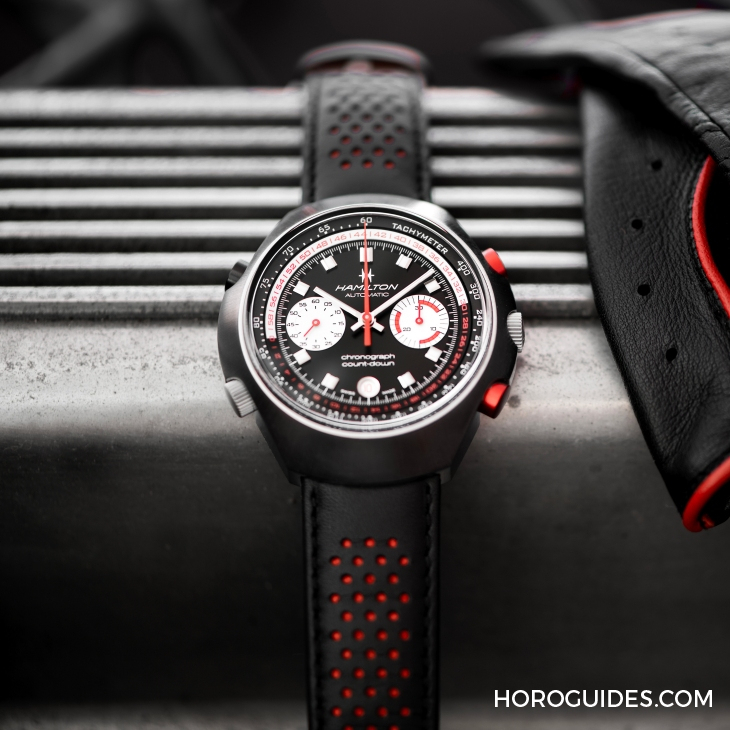 HAMILTON - AMERICAN CLASSIC - H51606640 - 1970年代賽車風華再現,HAMILTON Chrono-Matic 50限量藍色版登場