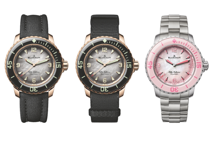 BLANCPAIN - FIFTY FATHOMS - 5007 3644A B64B - 清新柔色，精裝上陣｜BLANCPAIN Fifty Fathoms 38mm款式「粉墨」登場