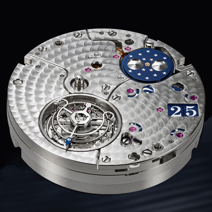 GLASHÜTTE ORIGINAL - PANO - 1-93-03-01-03-61 - 源自赭紅鐵色，格拉蘇蒂原創鉑金限量版PanoLunar Tourbillon，揭幕嶄新錶盤工坊