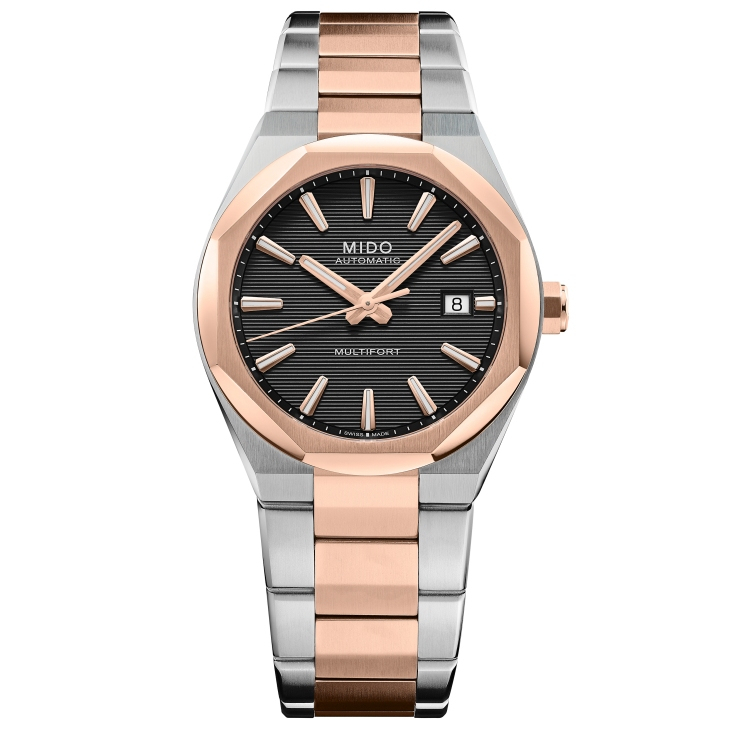 MIDO - MULTIFORT - M055.507.22.051.00 - 從雙冠到單冠:MIDO以Multifort 8 One Crown雙色金新款續寫八角幾何美學